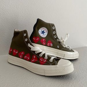Converse x Comme des Garçons PLAY Chuck 70 khaki 9.